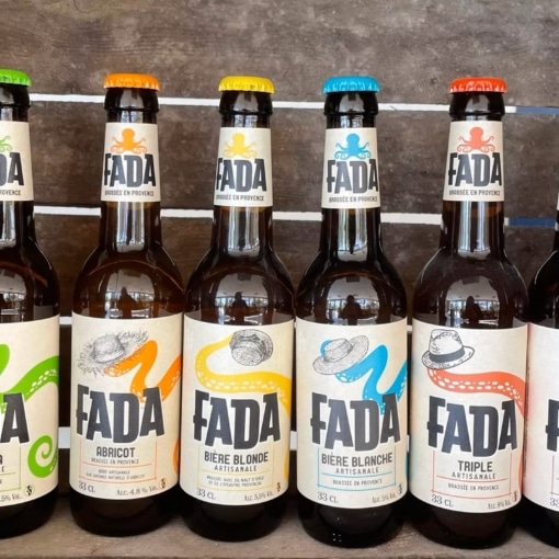 Gamme de bières artisanales FADA brassées en Provence par la Brasserie artisanale de Provence à Signes dans le Var.
