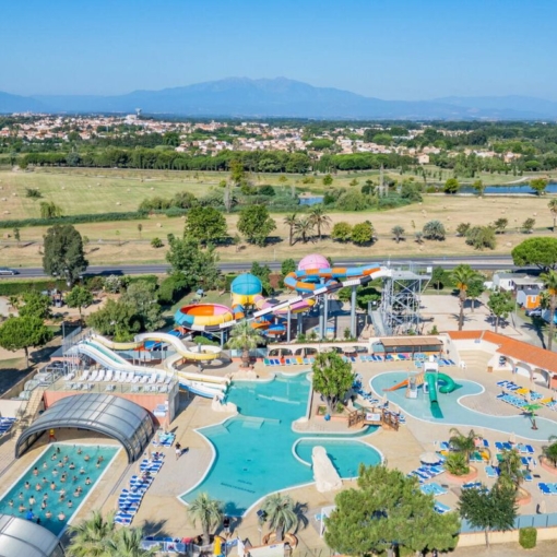 Parc aquatique du Camping Le Soleil de la Méditerranée à Saint-Cyprien