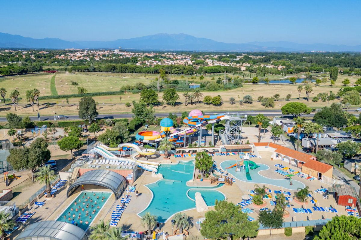 Parc aquatique du Camping Le Soleil de la Méditerranée à Saint-Cyprien